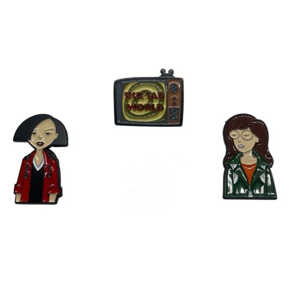 Unbranded Other - MTV Classic Daria, Jane & Sick Sad World Metal TV Enamel Pin